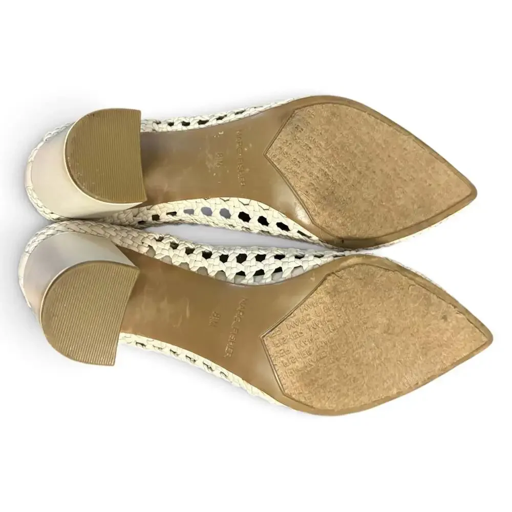 Marc Fisher Viviane Woven Block Heel Pumps
